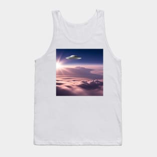 Silver Saucer Tank Top